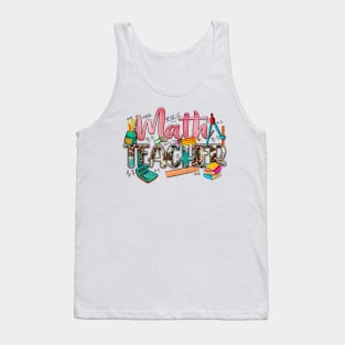 Math Teacher Western Mexican Cinco de Mayo Tank Top